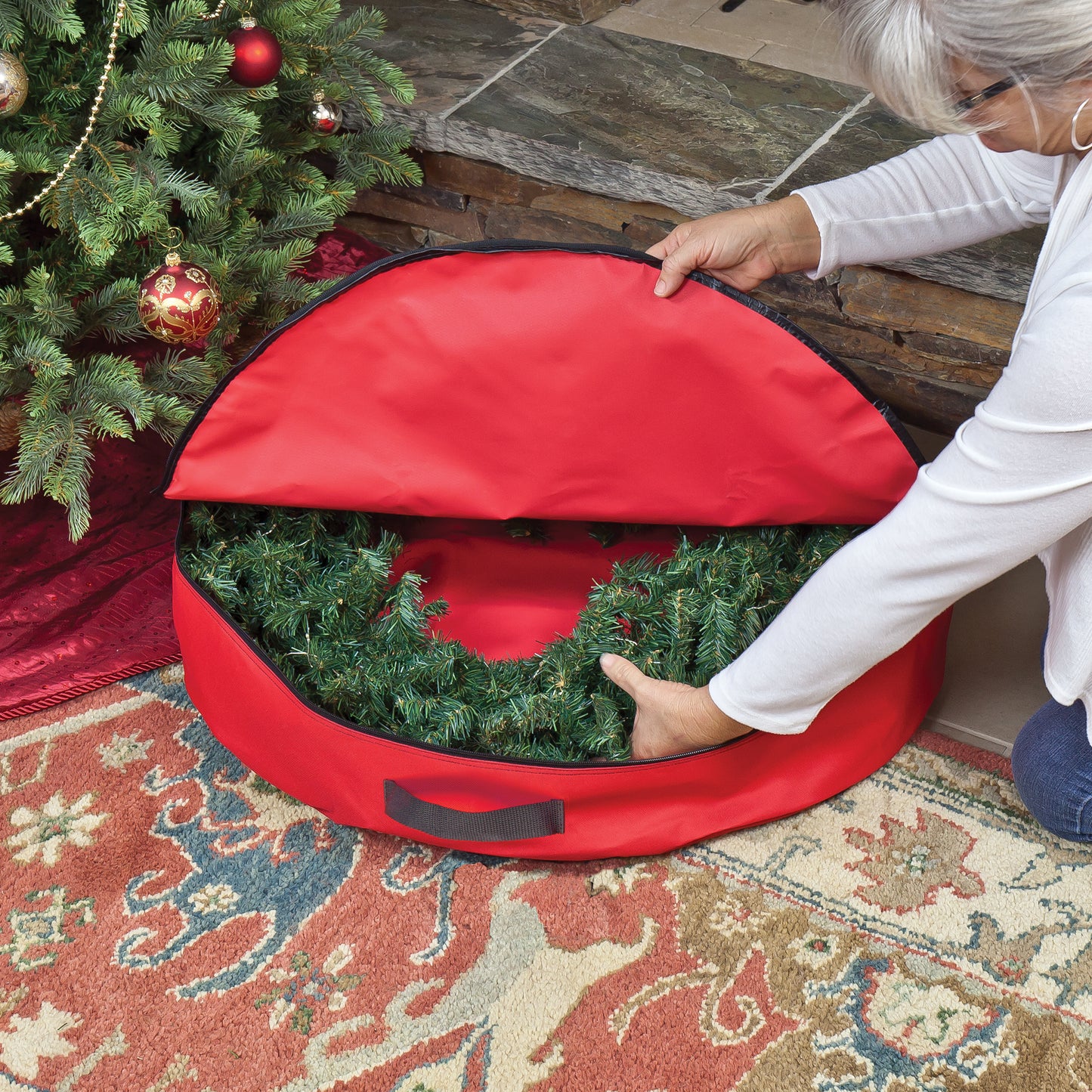 Wholesale 12-Pack, Premium 30 Inch Wreath Bag - Style 182105-S