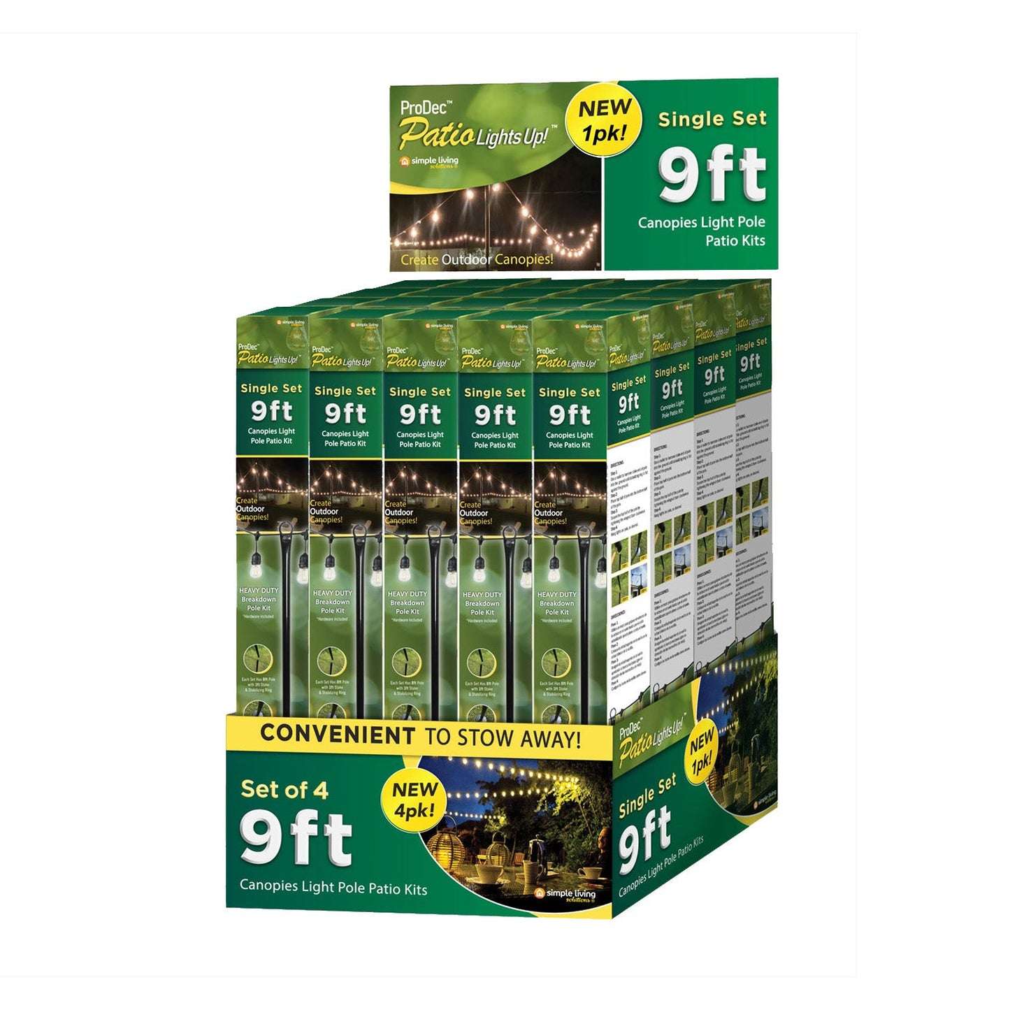 1pk ProDec™ 9 Ft. Outdoor Canopy Light Pole Kit - Style 825131