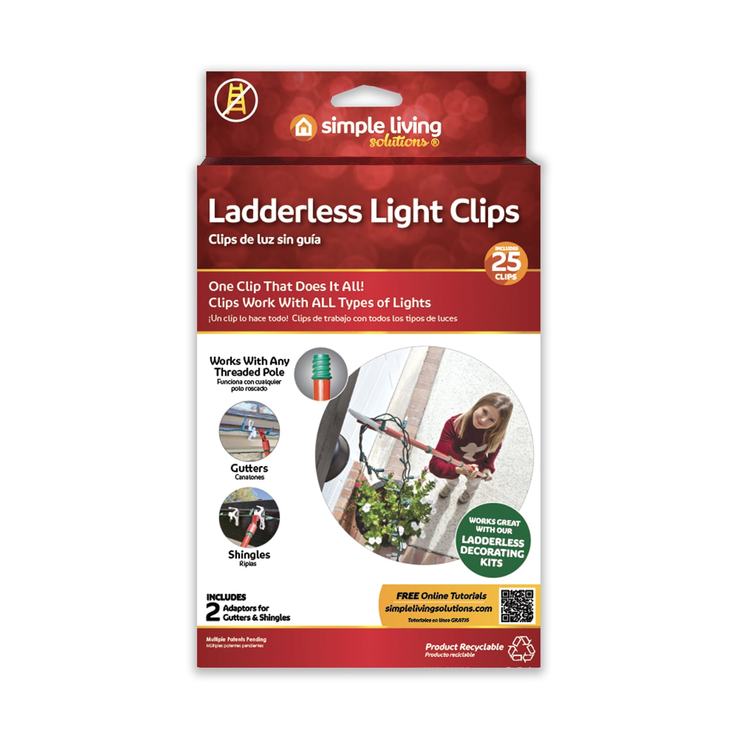 Ladderless Light Clips - Various Sizes