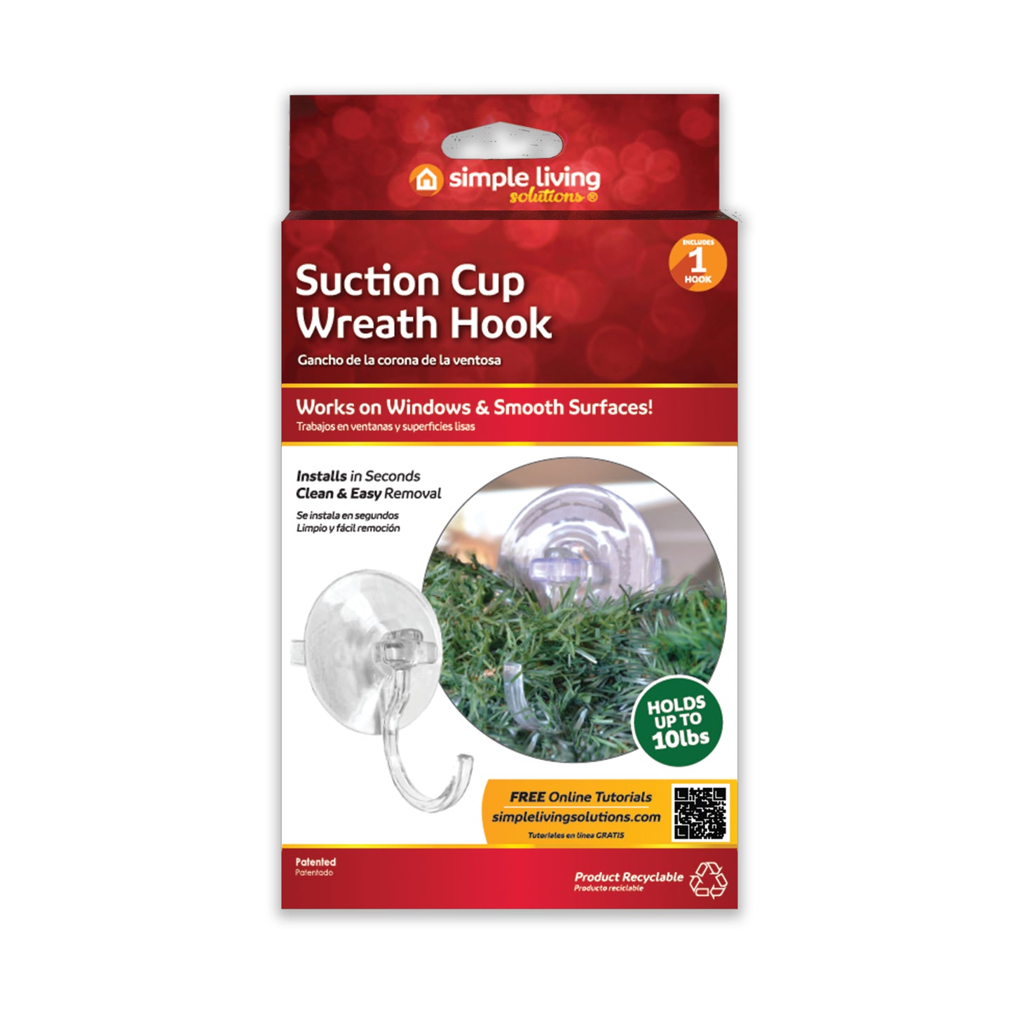 1 Ct. Suction Cup Wreath Hook - Style 713001