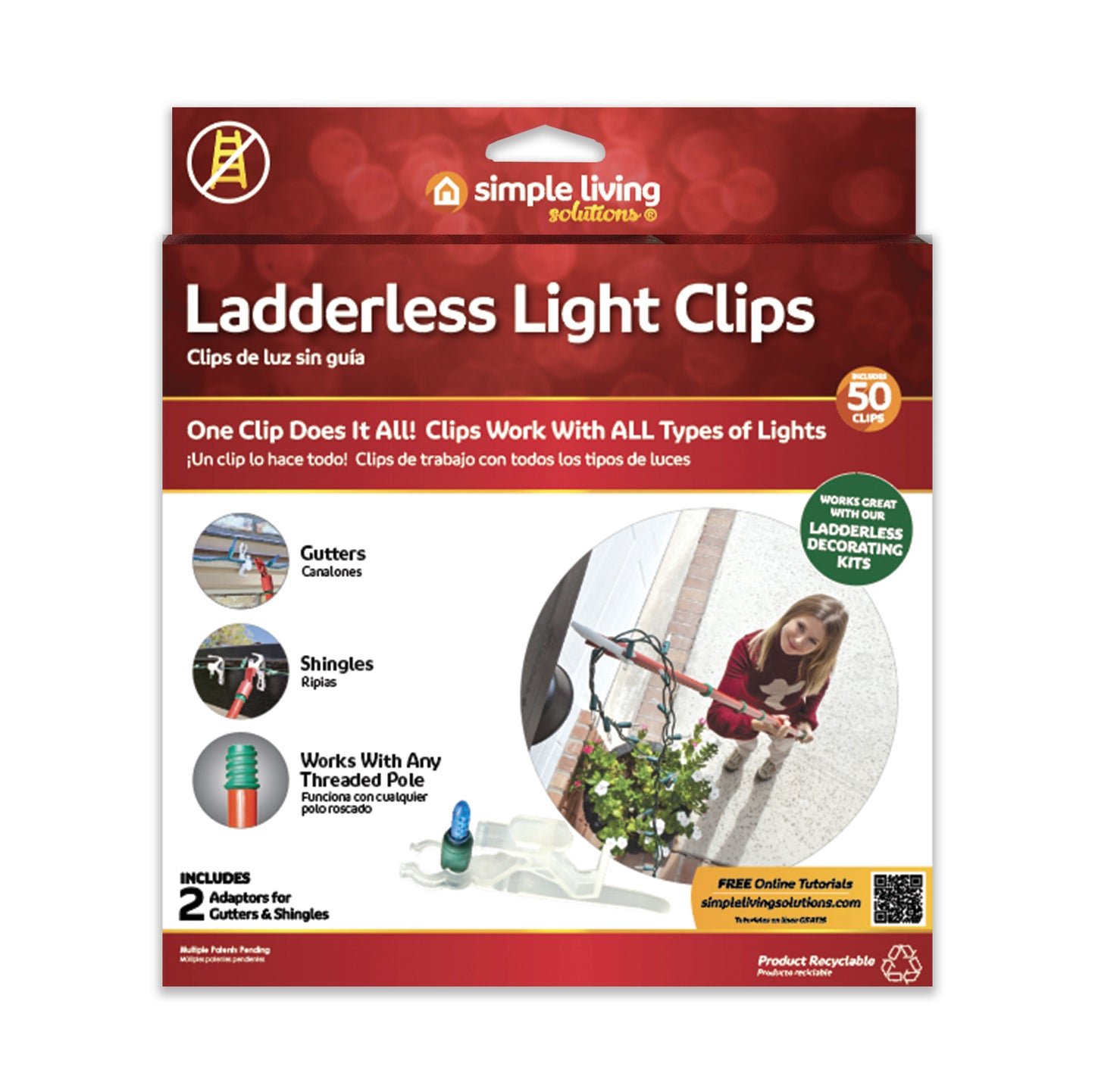 Ladderless Light Clips - Various Sizes