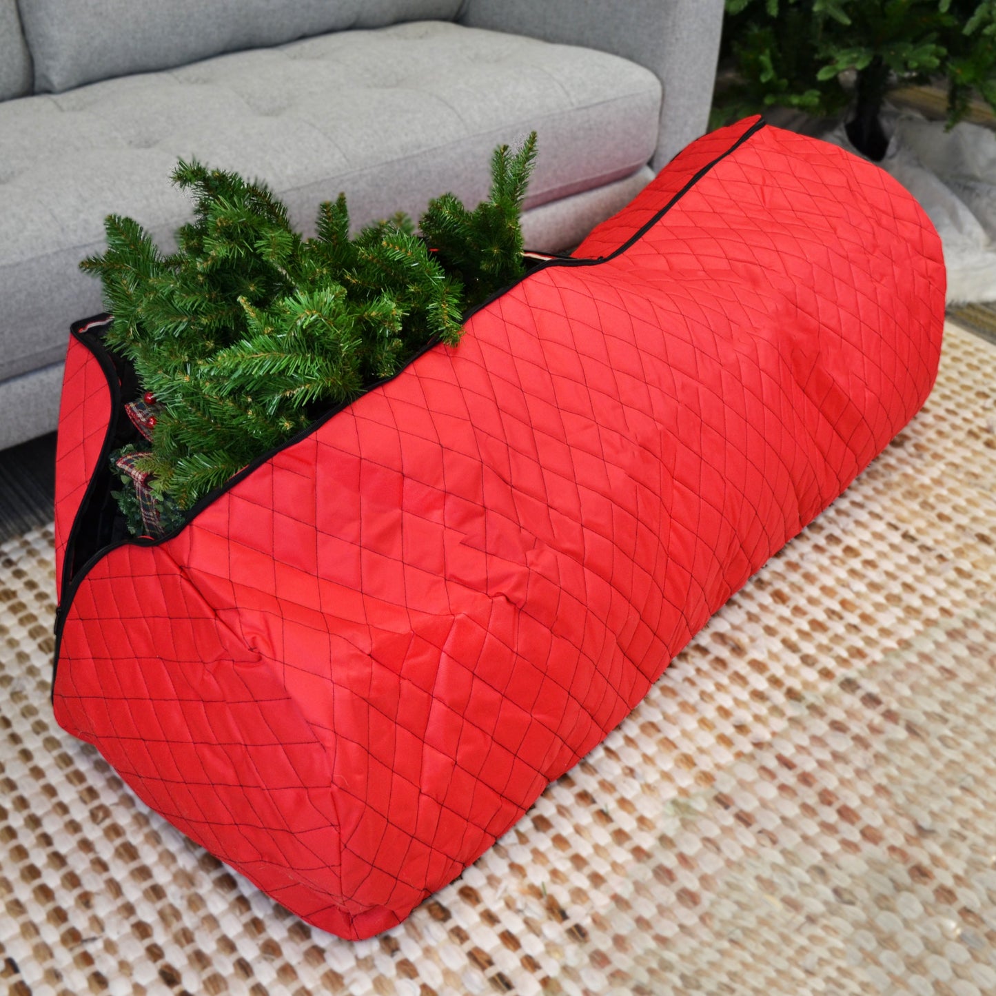 7.5ft Quilted Rolling Christmas Tree Storage Bag- Style 182107-SQS