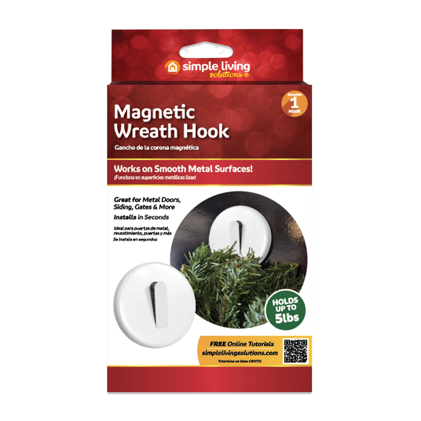 Wholesale 12-Pack, 1 Ct. Magnetic Wreath Hook - Style 713002