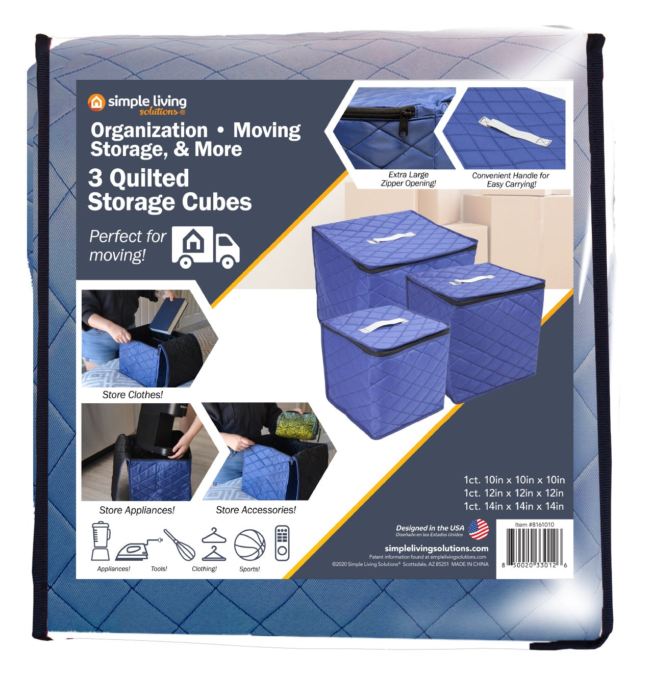 Storage Cubes (10", 12", 14")- Various Colors