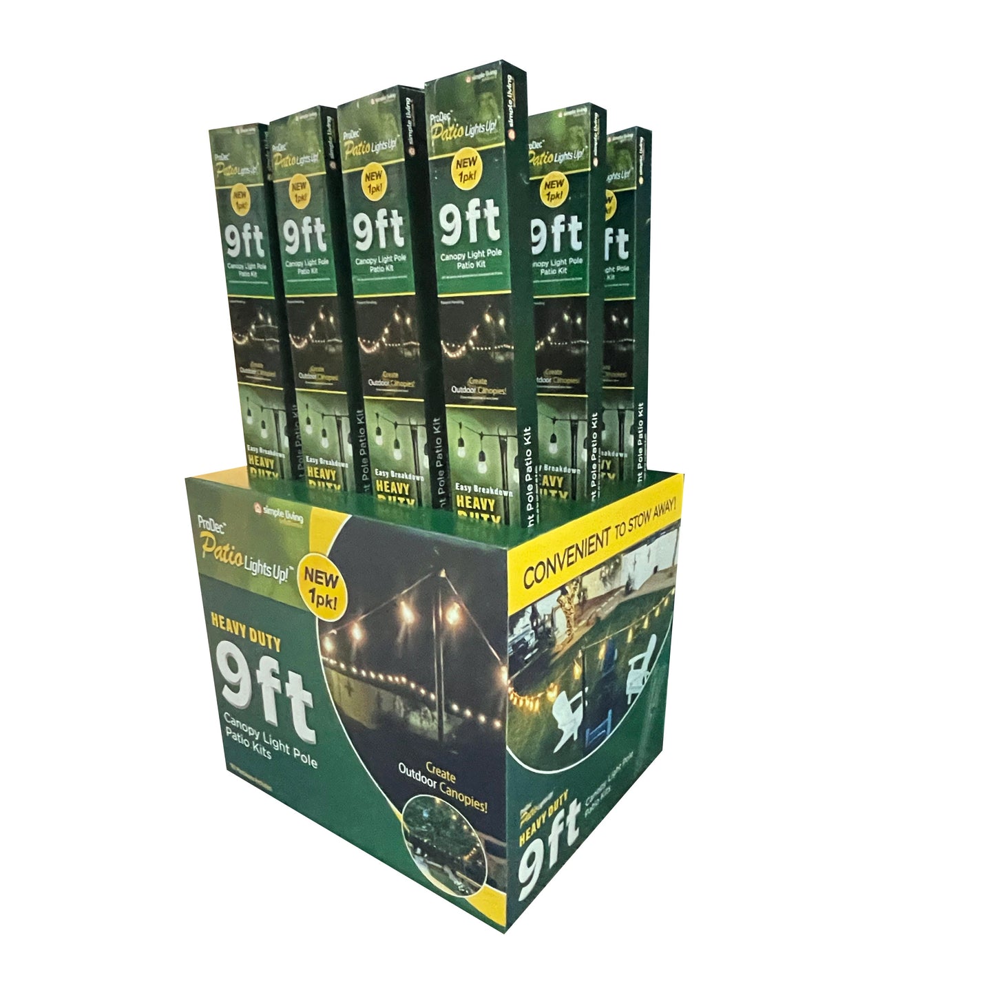 1pk ProDec™ 9 Ft. Outdoor Canopy Light Pole Kit - Style 825131