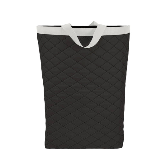 Quilted Standing Laundry Bag Black- Style 816420-VQ-K