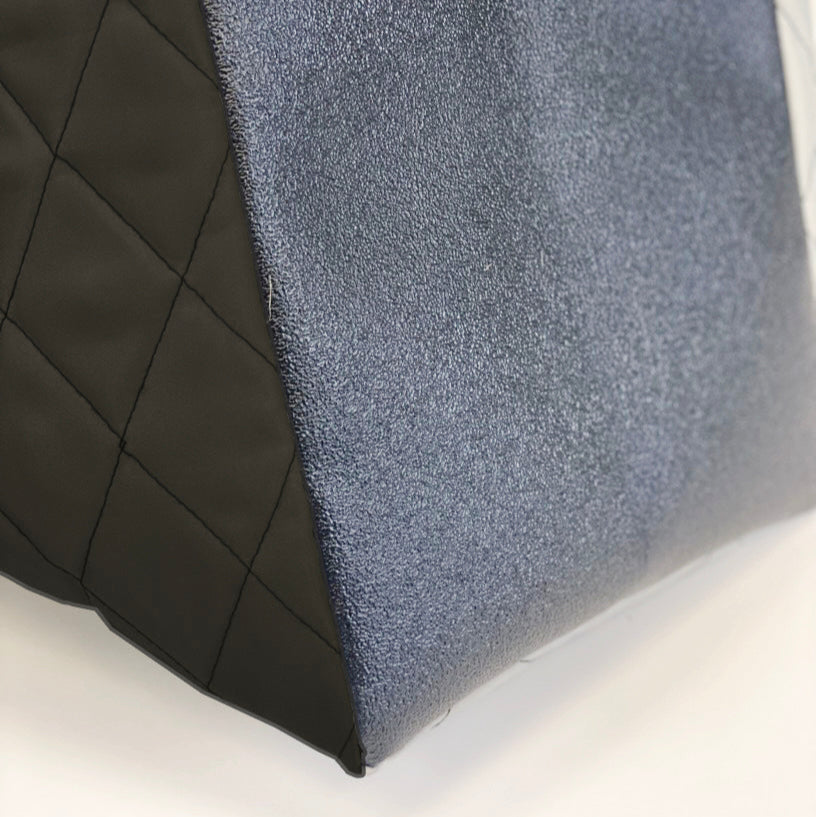 Quilted Standing Laundry Bag Black- Style 816420-VQ-K