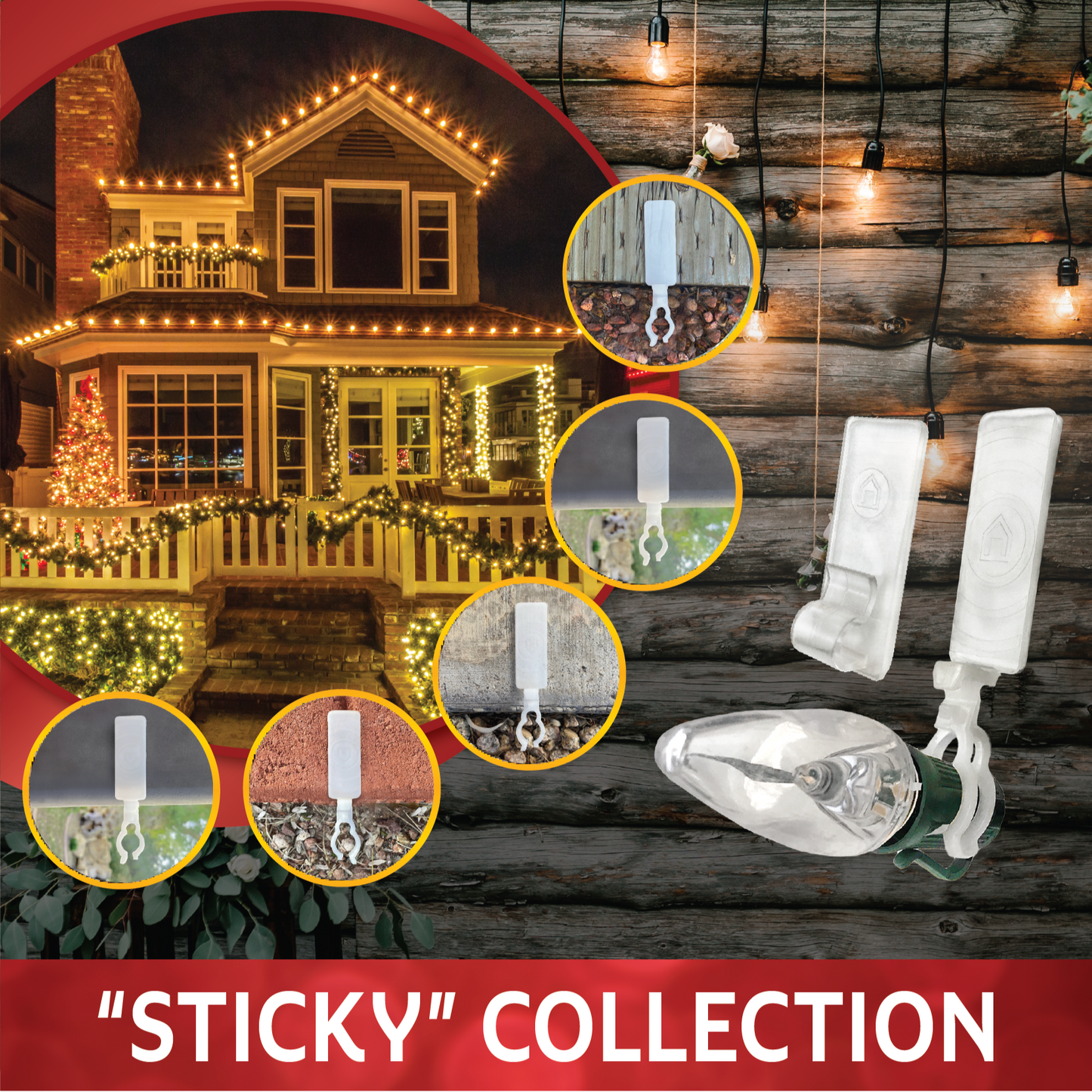 12 Ct. Max Pro™ "Anywhere" Sticky Clamp Clips - Style 819012