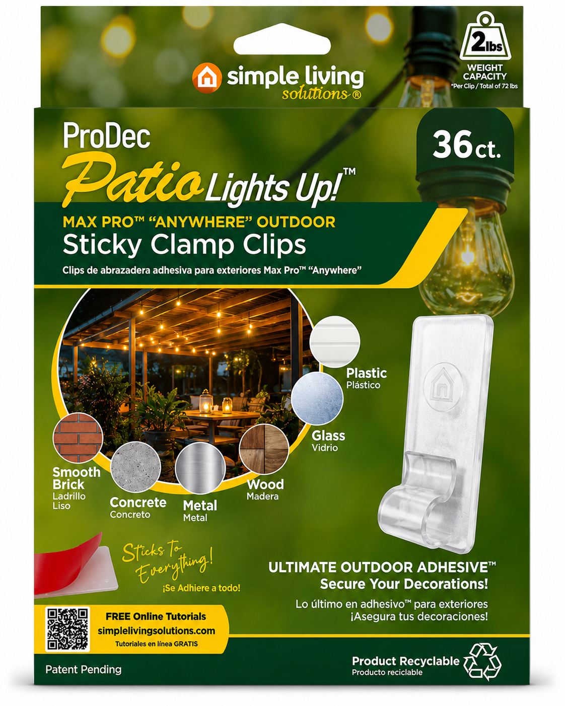 12 Ct. Max Pro™ "Anywhere" Sticky Clamp Clips - Style 819012