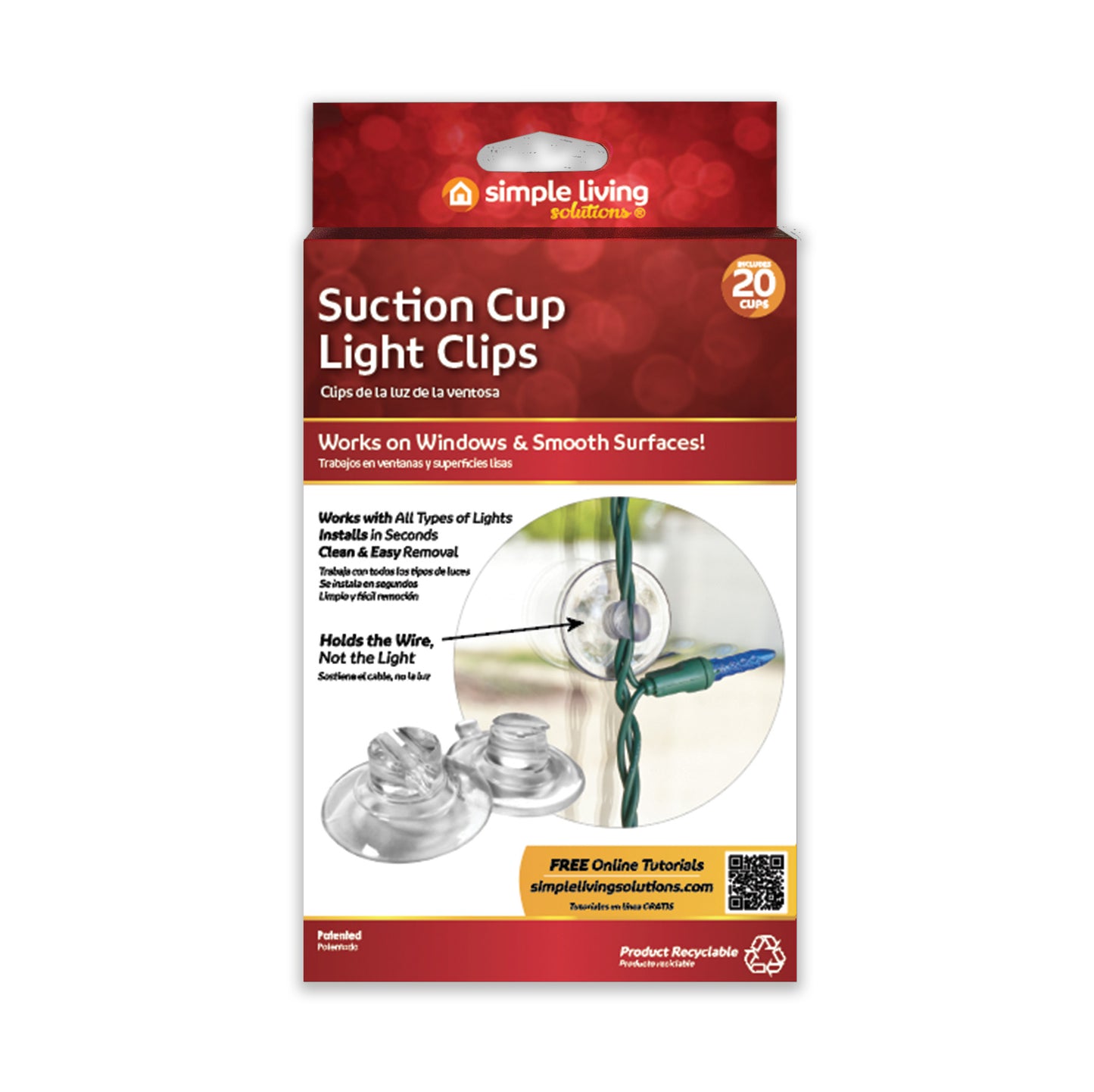 20 Ct. Suction Cup Light Clips - Style 716020