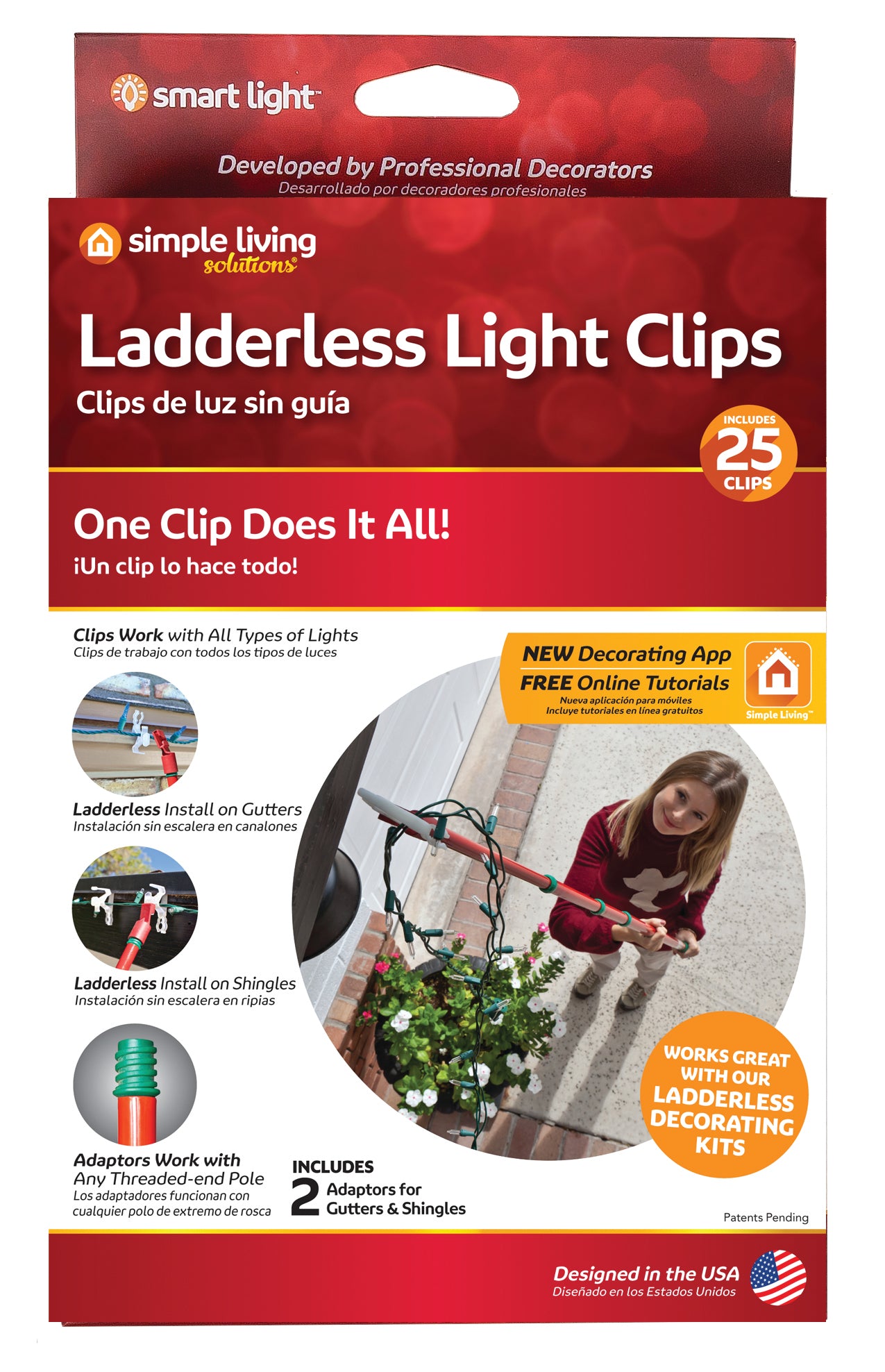 Ladderless Light Clips - Various Sizes