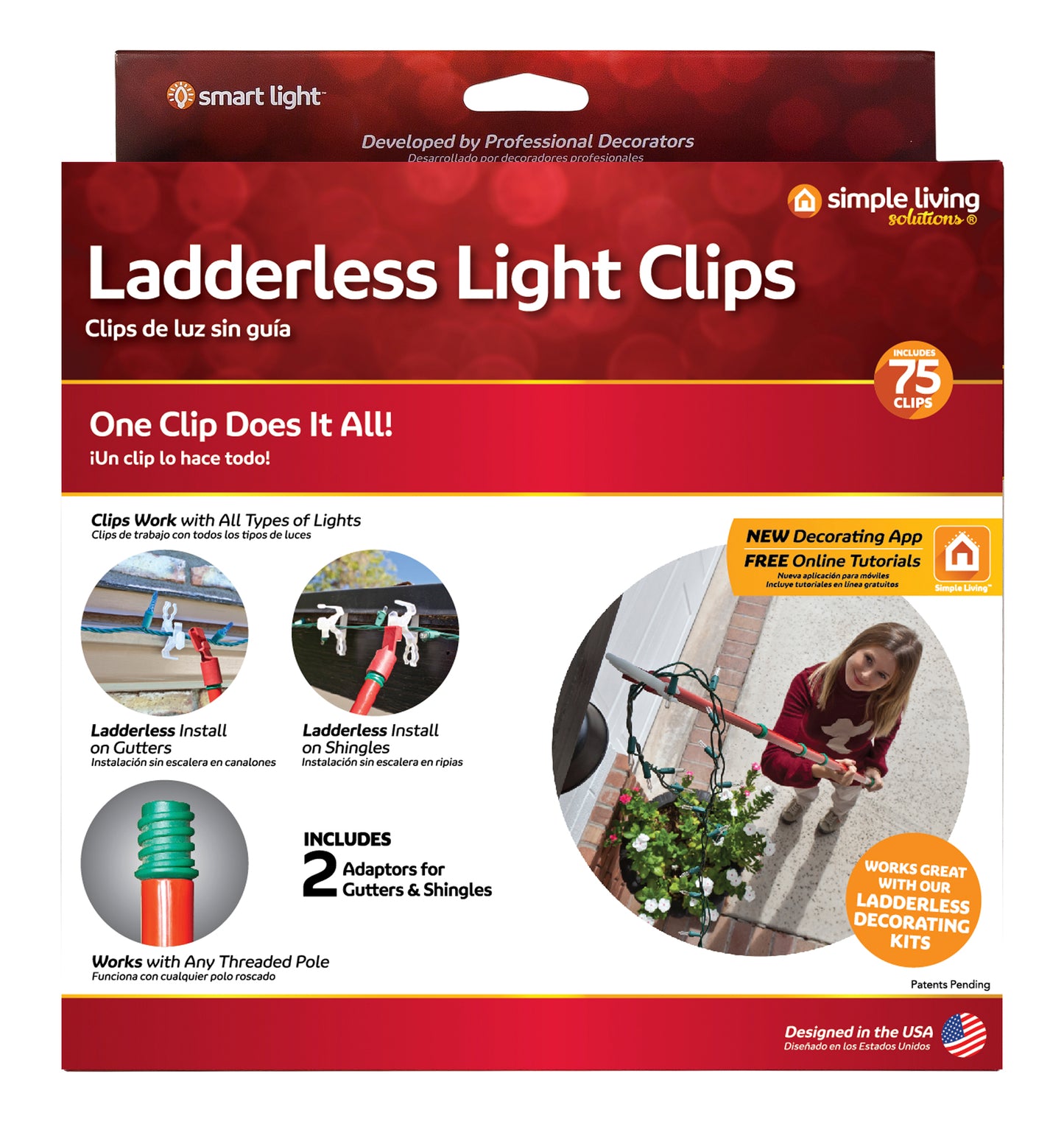 Ladderless Light Clips - Various Sizes