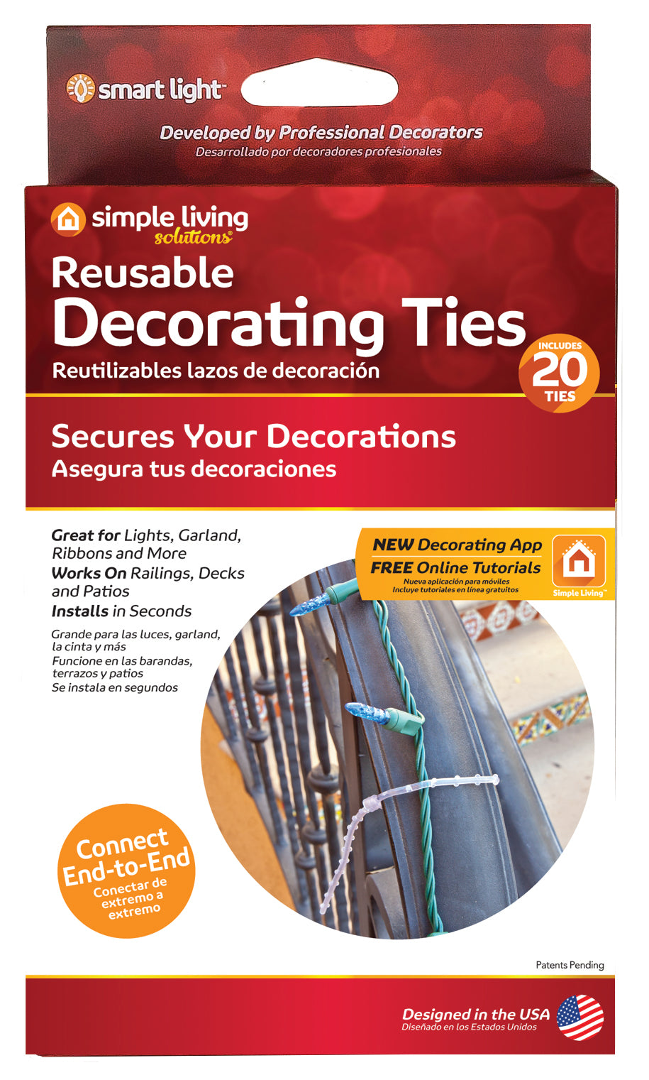 20 Ct. Reusable Decorating Ties- Style 713320