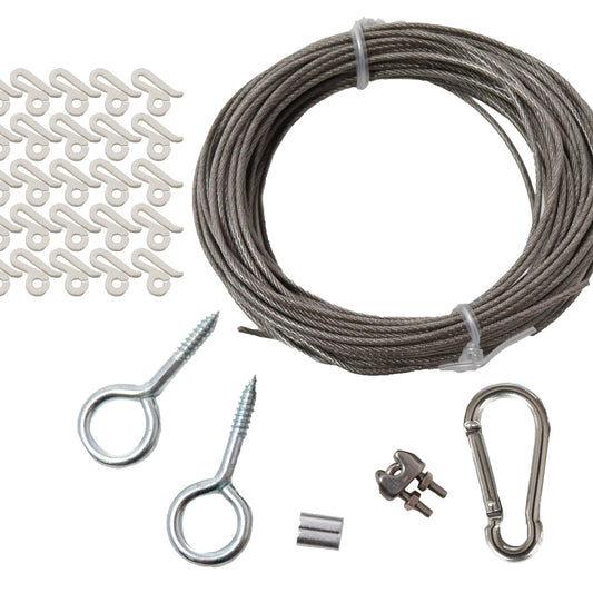 50 Ft. Cable Wire Patio Light Kit - Style 815050