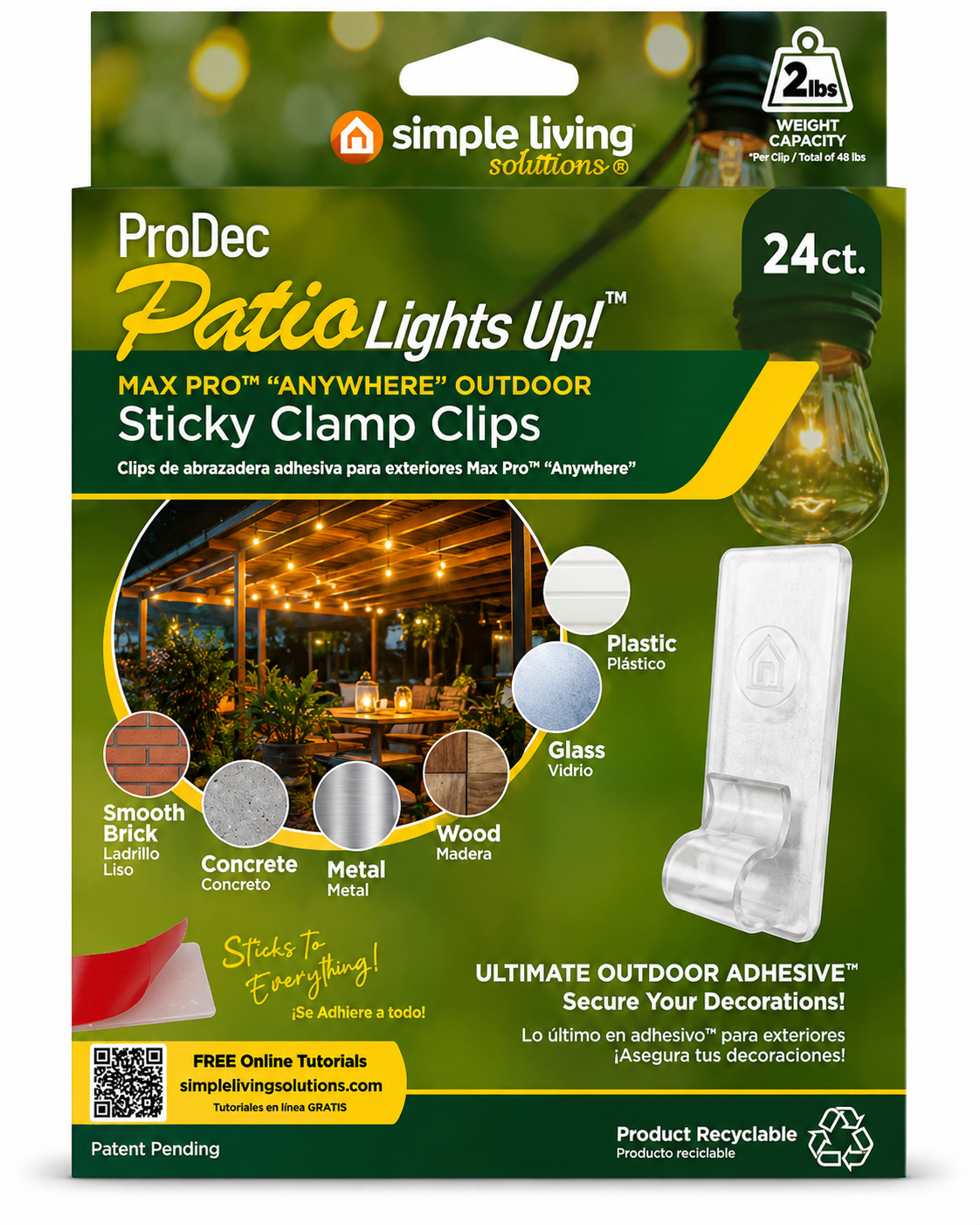 12 Ct. Max Pro™ "Anywhere" Sticky Clamp Clips - Style 819012