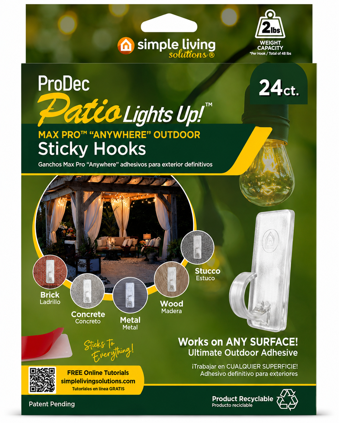 12 Ct. Max Pro™ "Anywhere" Sticky Large Hooks - Style 835012
